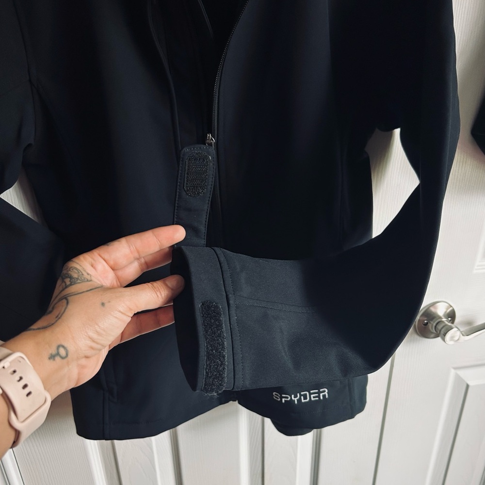 Spyder black elevation softshell utility jacket n… - image 6